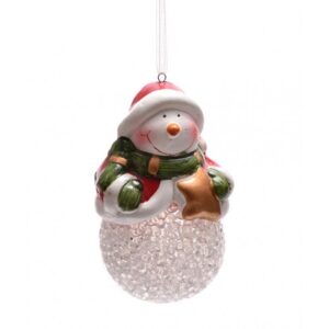 Svjetleci novogodisnji ukras sa likom snjeska