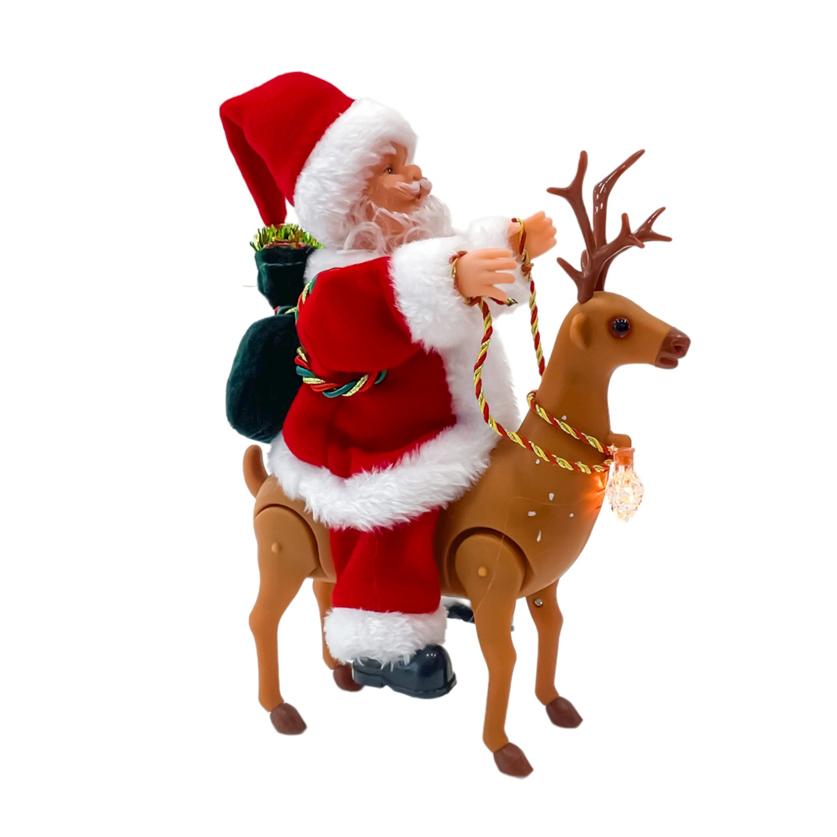Deda Mraz na jelenu